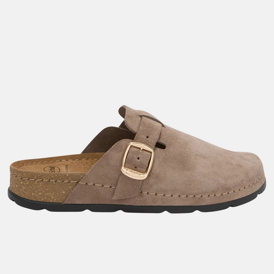 SCHOLL BORA CLOG SUEDE