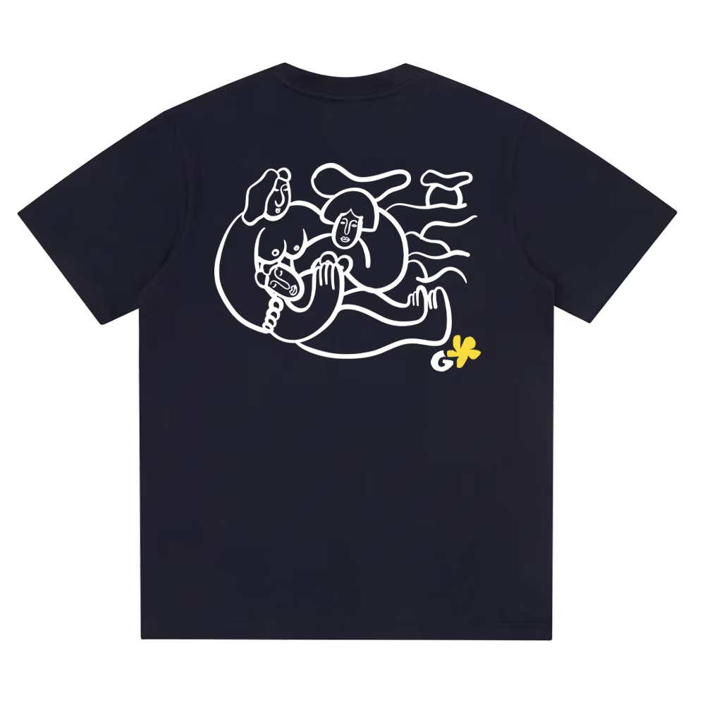 GOUACHE T SHIRT LA SIESTE