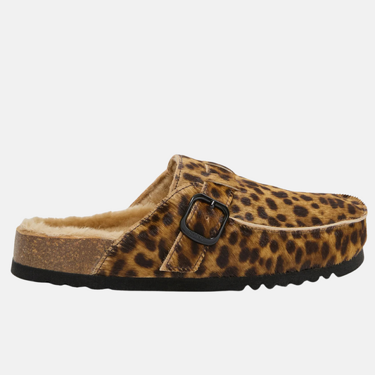 SCHOLL DAKOTA FUR COW HAIR LEATHER /SHEEPSKIN