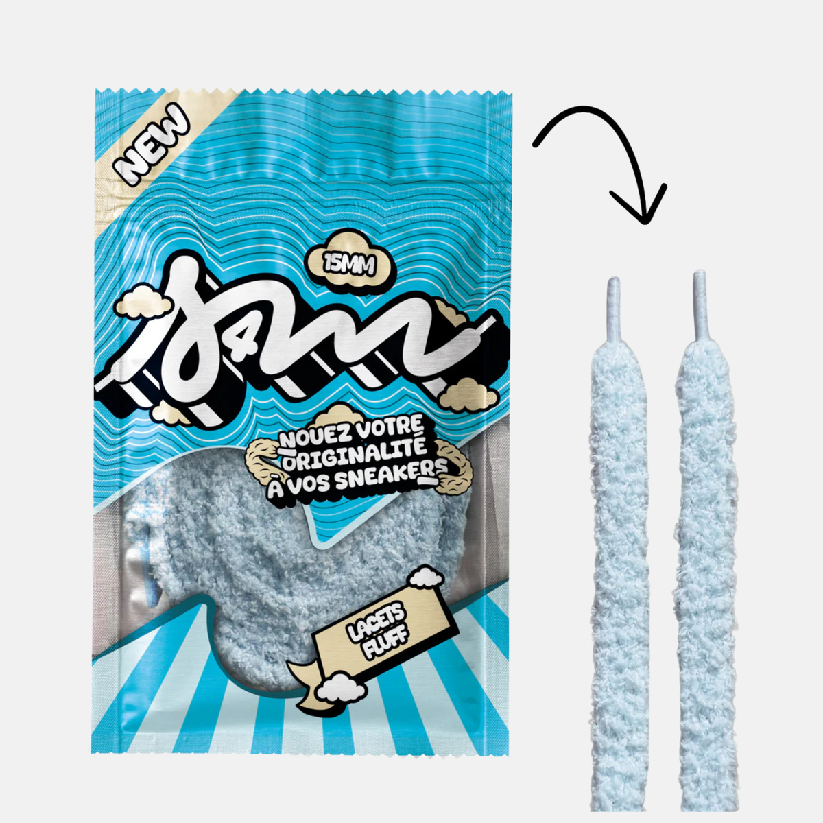 SELL4ME LACETS FLUFFY LARGES